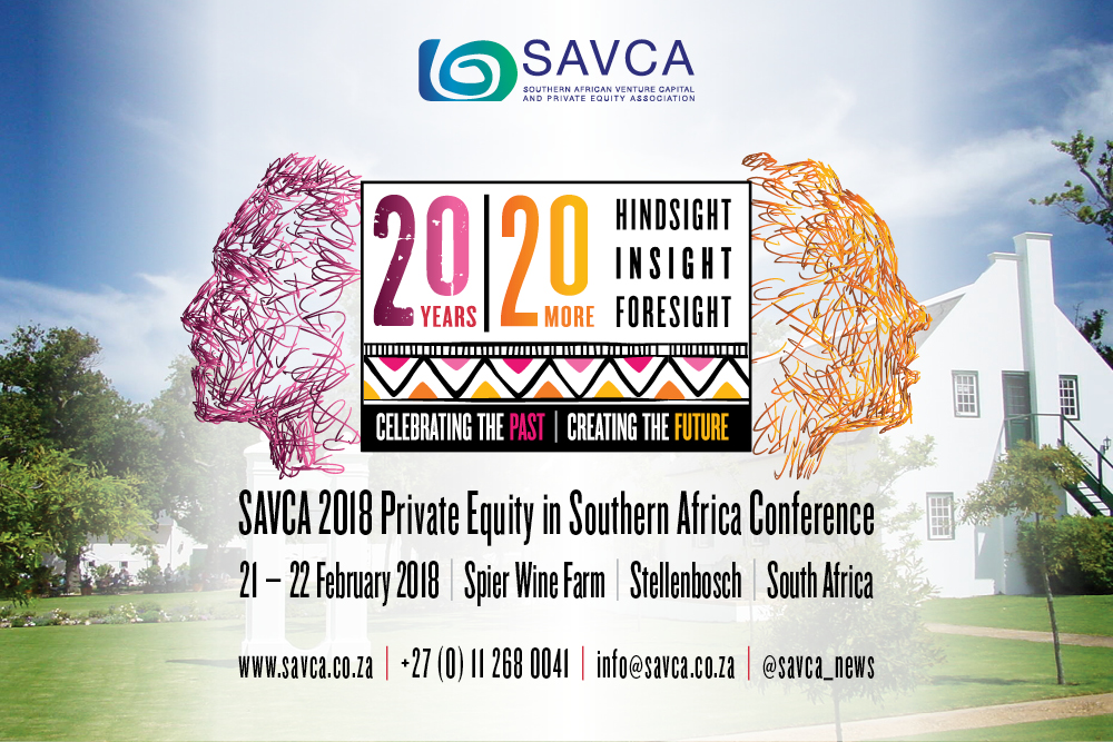 <p>SAVCA’s annual private equity industry conference is a high-level networking and information sharing event, that has been held since 2008. The conference setting is collegial, informative and inclusive; with delegate passes limited strictly to 400 so attendees are ensured of meaningful networking opportunities with other delegates.</p>
