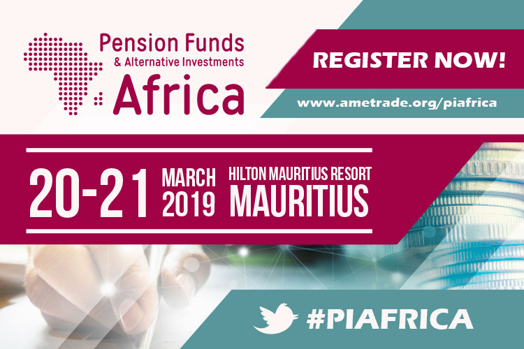 <p dir="ltr">AMETrade Ltd is delighted to organise the 3rd edition of Pension Funds and Alternative Investments Africa Conference.  The International event returns to Mauritius on the 20 and 21 March 2019 moving to a new location – The Hilton Mauritius Resort.</p>

<p dir="ltr">Pension Funds and Alternative Investments Africa is a global conference dedicated to the facilitation of discussion and advancement with leading pension funds, fund managers, asset managers and regulatory and administration heads. It is an annual showcase of the leading experts that come together to enhance and shape asset allocation, risk management, equity, real assets and risk management and analysis.</p>

<p dir="ltr">For more information, visit: <a href="http://www.ametrade.org/piafrica?utm_source=AfricaGlobalFunds&amp;utm_medium=onlinebanners&amp;utm_campaign=PIAfrica19">Piafrica website</a></p>

<p>#Piafrica</p>
